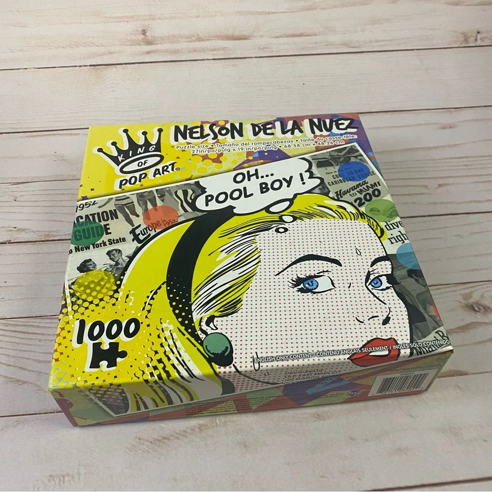 Nelson De La Nuez King Of Pop Art 1000 Piece Jigsaw Puzzle | Pool Boy Sealed